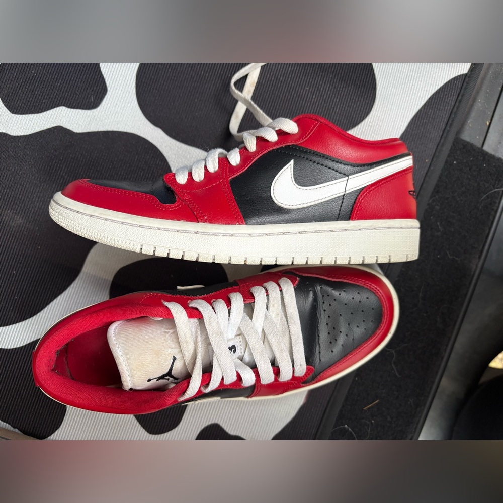 Nike Red and White Sneakers